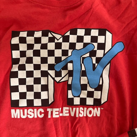 MTV Graphic Red Crewneck- vintage - Picture 3 of 3